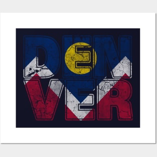 Flag of Denver CO Stacker Posters and Art